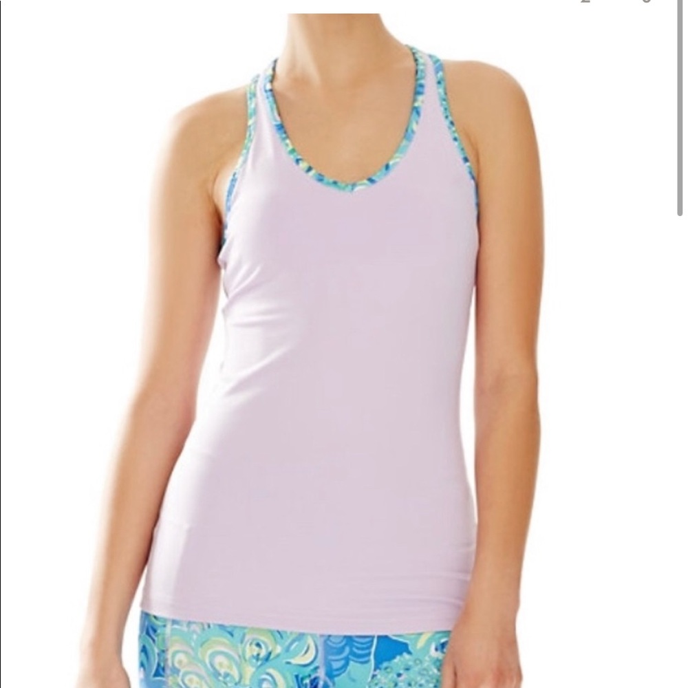 Lily Pulitzer Luxletic Racerback Top- Lilac